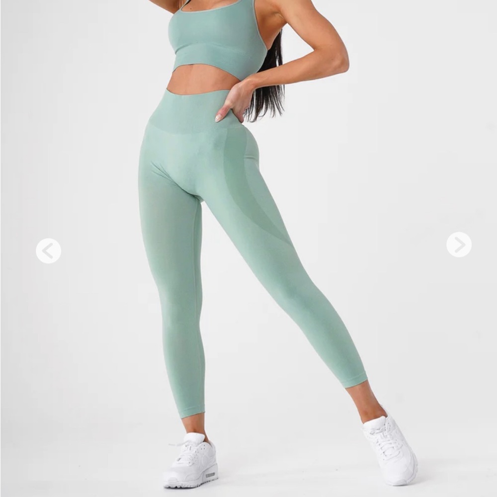 NVGTN sage green contour leggings XS